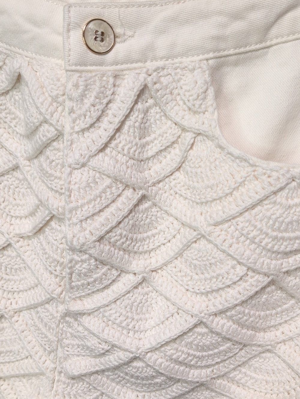 Farm Rio NWT Women's White Crochet Shorts - Picture 2 of 11